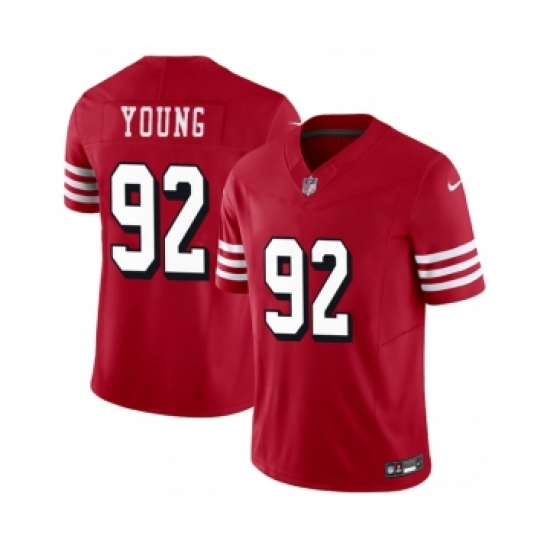 Men's San Francisco 49ers #92 Chase Young New Red 2023 F.U.S.E. Football Stitched Jersey - Ujersey