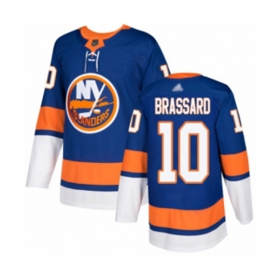 Youth New York Islanders #10 Derick Brassard Authentic Royal Blue Home Hockey Jersey
