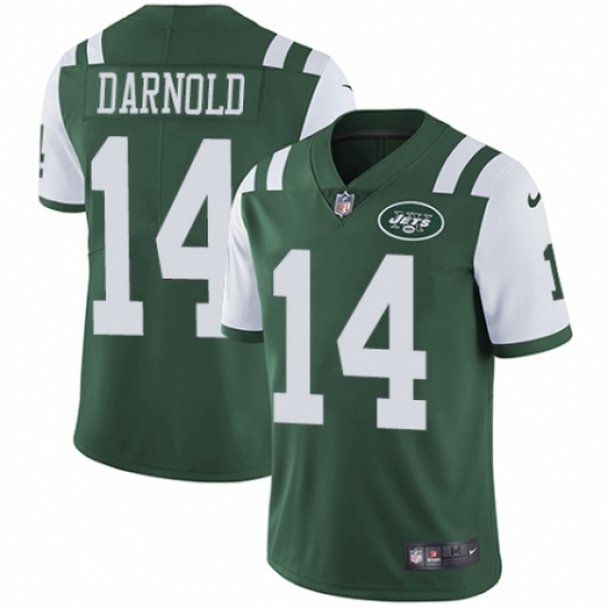 Youth Nike New York Jets #14 Sam Darnold Green Team Color Vapor Untouchable Limited Player NFL Jersey - Ujersey