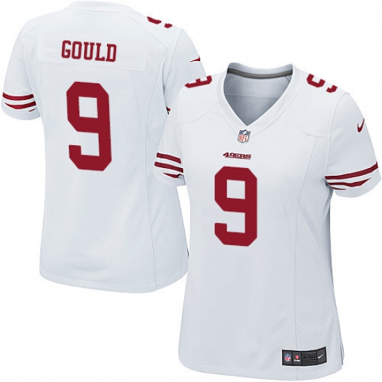 Women's Nike San Francisco 49ers #9 Robbie Gould Game White NFL Jersey