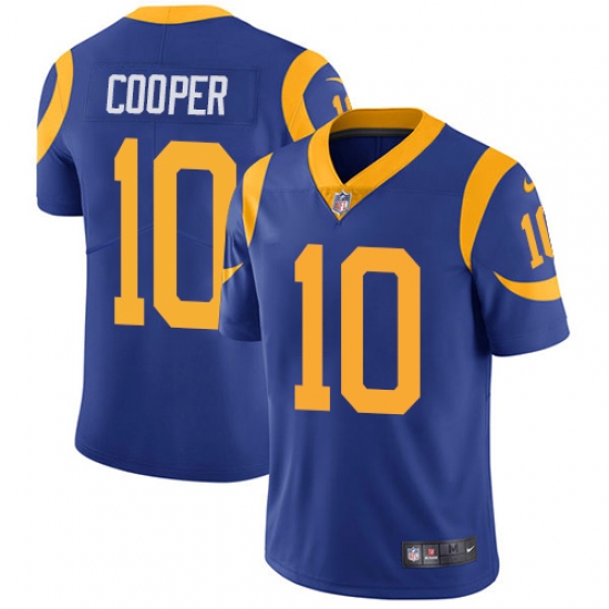 Men's Nike Los Angeles Rams #10 Pharoh Cooper Royal Blue Alternate Vapor Untouchable Limited Player NFL Jersey - Ujersey