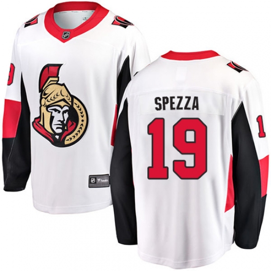 Youth Ottawa Senators #19 Jason Spezza Fanatics Branded White Away Breakaway NHL Jersey - Ujersey