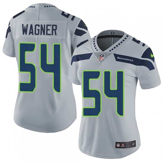 Women's Nike Seattle Seahawks #54 Bobby Wagner Elite Grey Alternate NFL Jersey - Ujersey