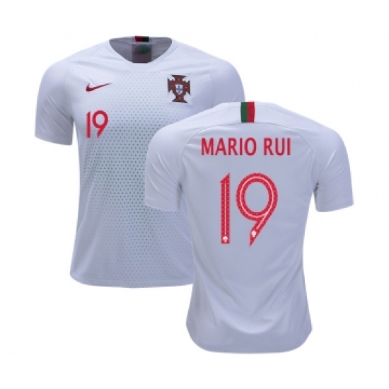 Portugal #19 Mario Rui Away Soccer Country Jersey