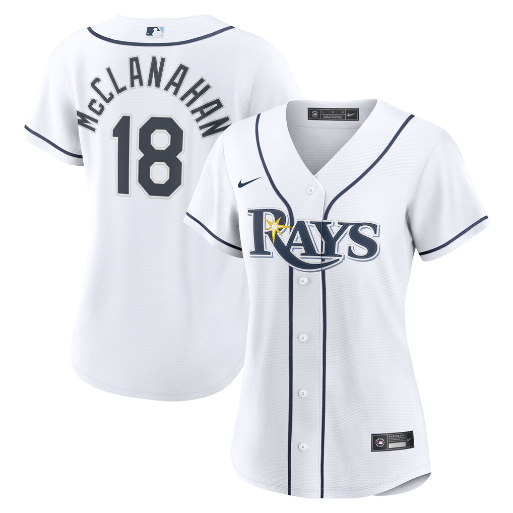Women's Tampa Bay Rays Shane McClanahan Nike White Home Replica Jersey - Ujersey