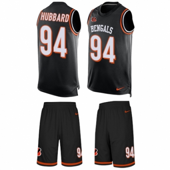Men's Nike Cincinnati Bengals #94 Sam Hubbard Limited Black Tank Top Suit NFL Jersey - Ujersey