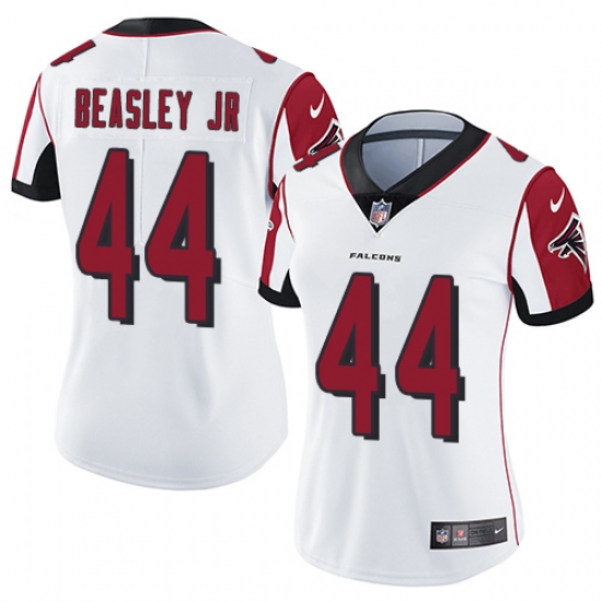 Women's Nike Atlanta Falcons #44 Vic Beasley White Vapor Untouchable Limited Player NFL Jersey - Ujersey