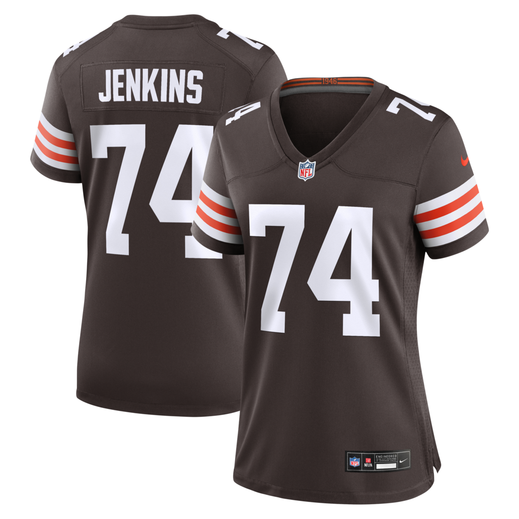 Women's Cleveland Browns Elgton Jenkins Nike Brown Team Game Jersey - Ujersey