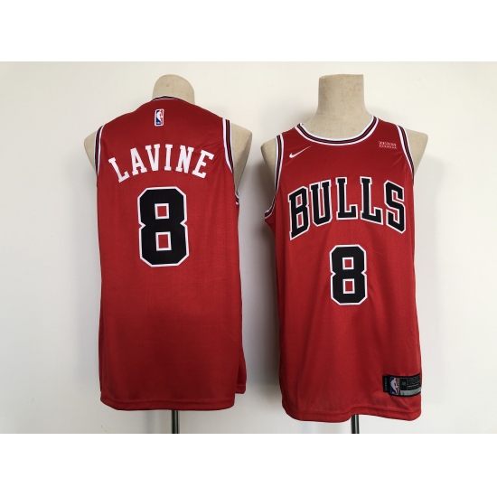 Men's Chicago Bulls #8 Zach LaVine Red Edition Swingman Stitched Basketball Jersey - Ujersey
