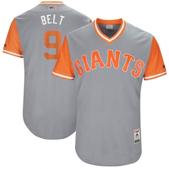 Men's Majestic San Francisco Giants #9 Brandon Belt 