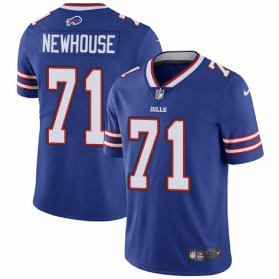 Youth Nike Buffalo Bills #71 Marshall Newhouse Royal Blue Team Color Vapor Untouchable Elite Player NFL Jersey - Ujersey