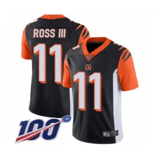Youth Cincinnati Bengals #11 John Ross Black Team Color Vapor Untouchable Limited Player 100th Season Football Jersey - Ujersey