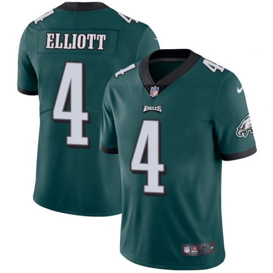 Youth Nike Philadelphia Eagles #4 Jake Elliott Midnight Green Team Color Vapor Untouchable Limited Player NFL Jersey - Ujersey