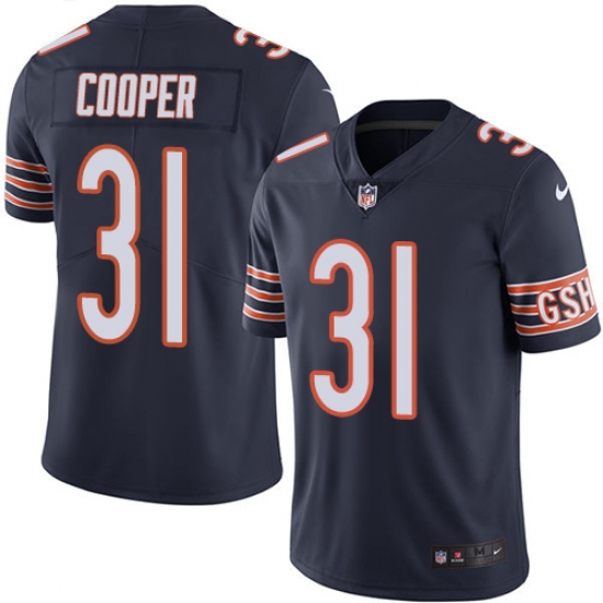 Youth Nike Chicago Bears #31 Marcus Cooper Navy Blue Team Color Vapor Untouchable Limited Player NFL Jersey - Ujersey