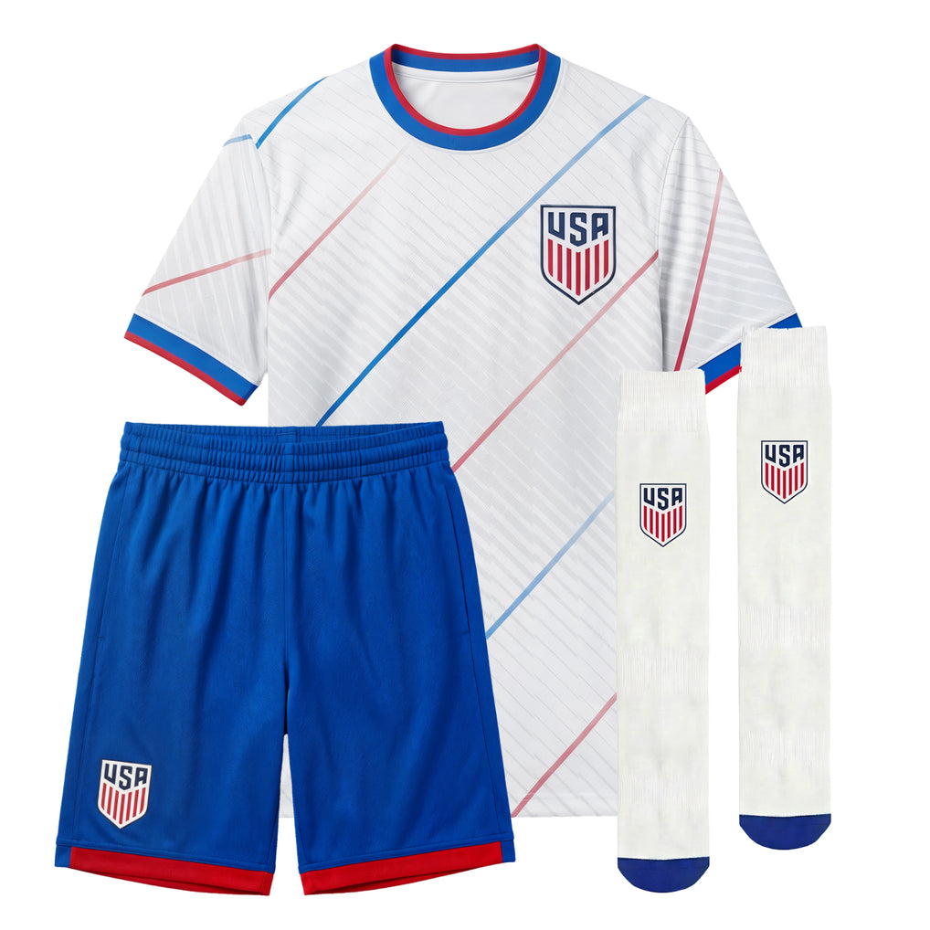 Youth Icon Sports USMNT Ultimate Jersey 2026 Fan Pack - White Shirt - Ujersey