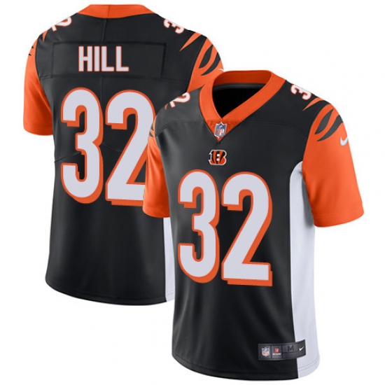 Youth Nike Cincinnati Bengals #32 Jeremy Hill Vapor Untouchable Limited Black Team Color NFL Jersey - Ujersey