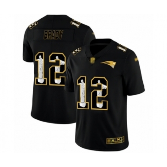 Men's New England Patriots #12 Tom Brady Black Jesus Faith Limited Football Jersey - Ujersey