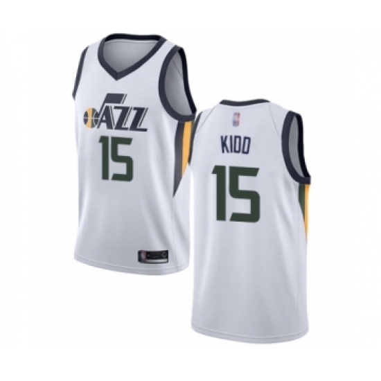 Youth Utah Jazz #15 Stanton Kidd Swingman White Basketball Jersey - Association Edition - Ujersey