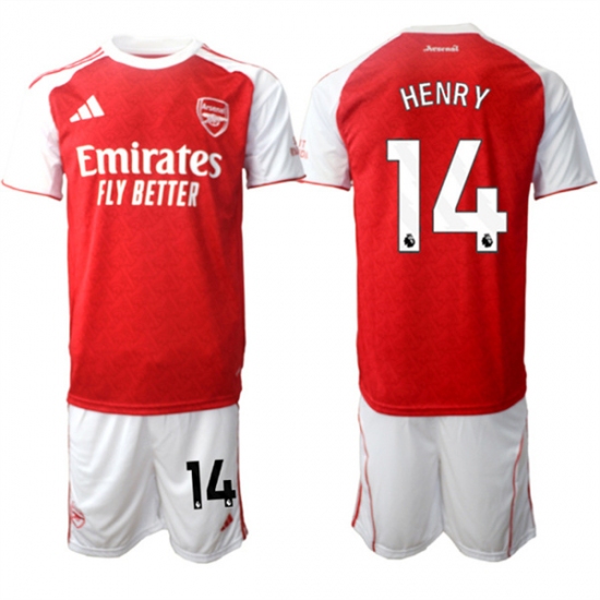 Men's Arsenal F.C #14 Thierry Henry 2026 Red Home Soccer Jersey Suit