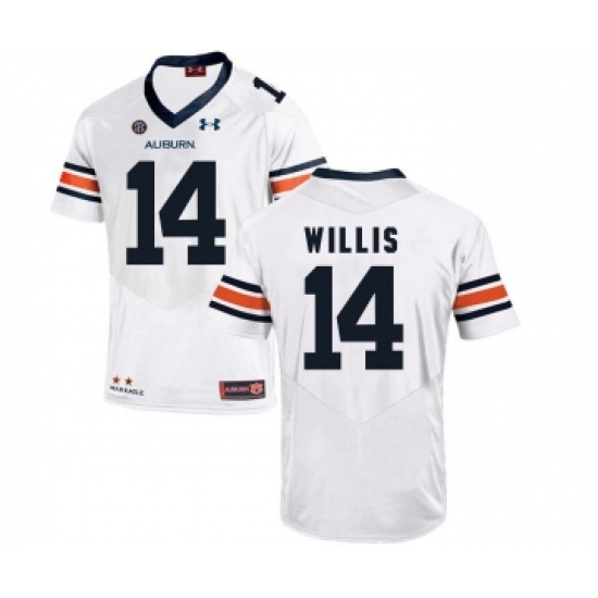 Auburn Tigers 14 Malik Willis White College Football Jersey - Ujersey