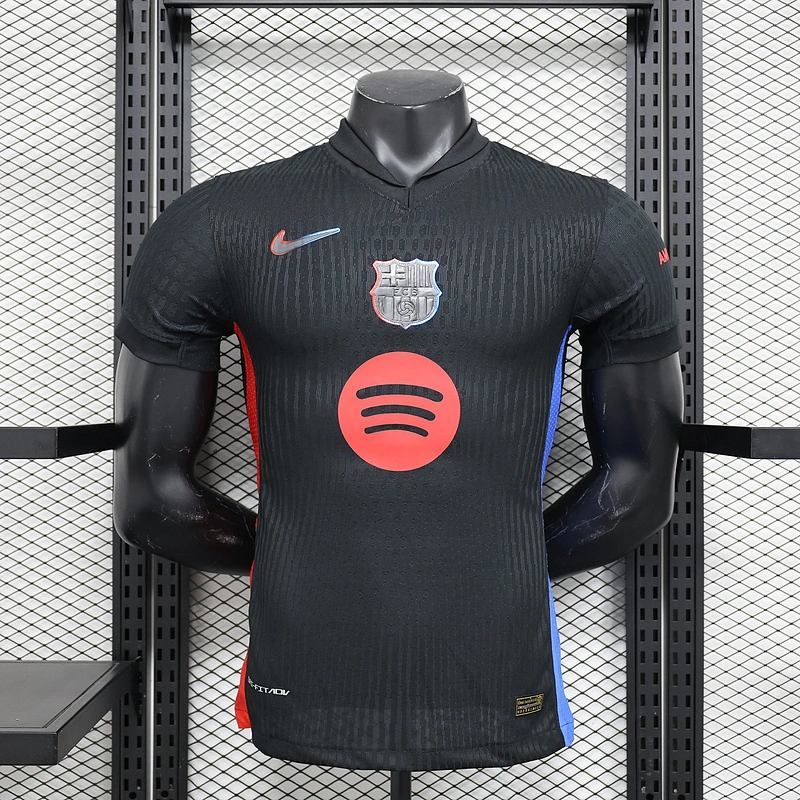Barcelona Away Soccer Jersey 2024/25 - Spotify Logo Without Text - U-jersey