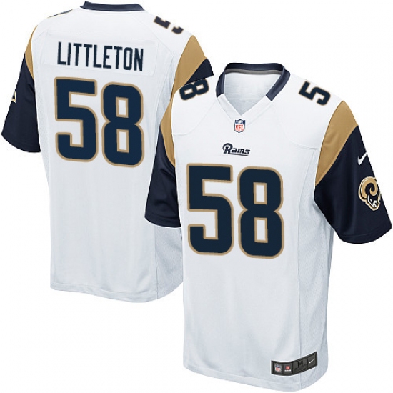 Men's Nike Los Angeles Rams #58 Cory Littleton Game White NFL Jersey - Ujersey