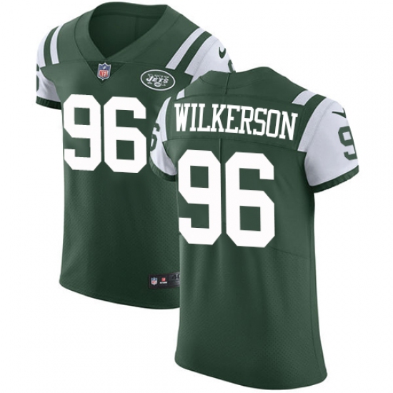 Men's Nike New York Jets #96 Muhammad Wilkerson Elite Green Team Color NFL Jersey - Ujersey