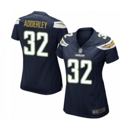 Women's Los Angeles Chargers #32 Nasir Adderley Game Navy Blue Team Color Football Jersey - Ujersey