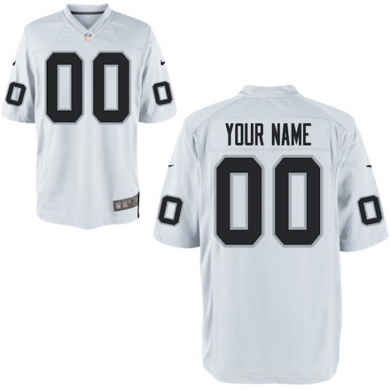 Nike Men's Oakland Raiders Customized Game White Jersey - Ujersey