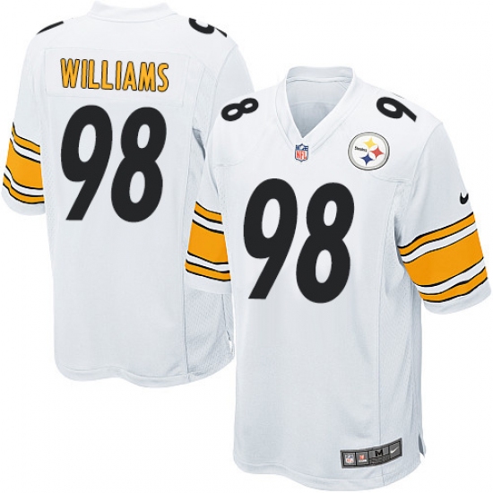 Men's Nike Pittsburgh Steelers #98 Vince Williams Game White NFL Jersey - Ujersey