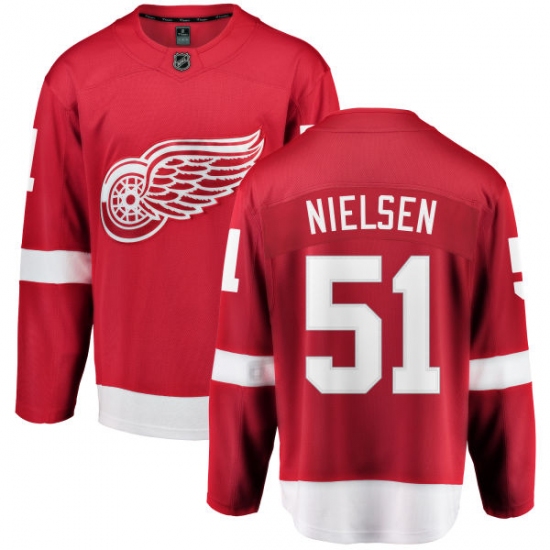 Youth Detroit Red Wings #51 Frans Nielsen Fanatics Branded Red Home Breakaway NHL Jersey - Ujersey