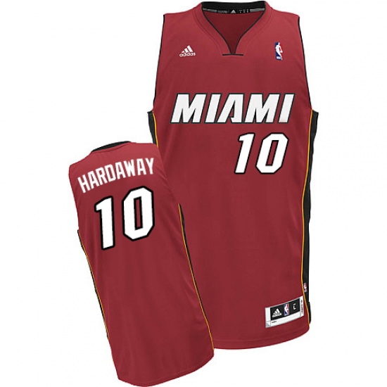 Men's Adidas Miami Heat #10 Tim Hardaway Swingman Red Alternate NBA Jersey - Ujersey