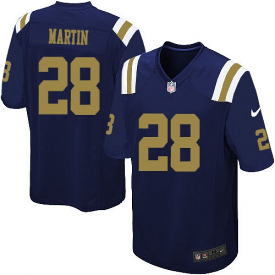 Youth Nike New York Jets #28 Curtis Martin Elite Navy Blue Alternate NFL Jersey - Ujersey