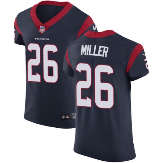 Men's Nike Houston Texans #26 Lamar Miller Navy Blue Team Color Vapor Untouchable Elite Player NFL Jersey - Ujersey