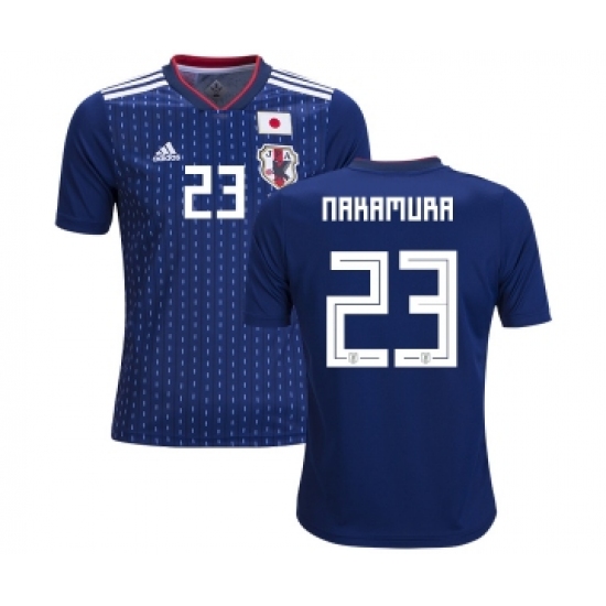 Japan #23 Nakamura Home Kid Soccer Country Jersey
