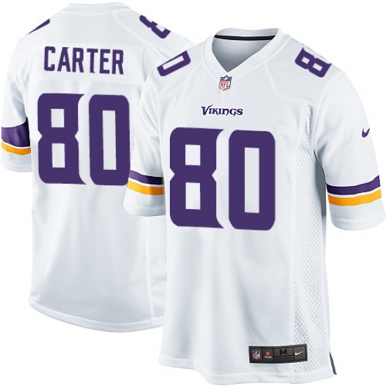 Men's Nike Minnesota Vikings #80 Cris Carter Game White NFL Jersey - Ujersey