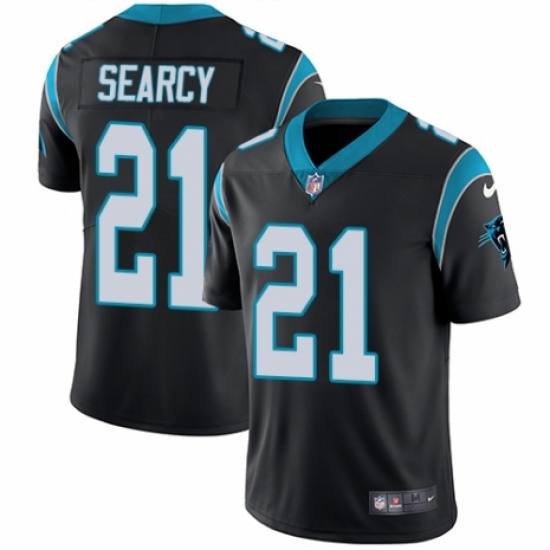 Men's Nike Carolina Panthers #21 Da'Norris Searcy Black Team Color Vapor Untouchable Limited Player NFL Jersey - Ujersey
