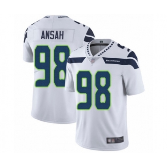 Men's Seattle Seahawks #98 Ezekiel Ansah White Vapor Untouchable Limited Player Football Jersey - Ujersey