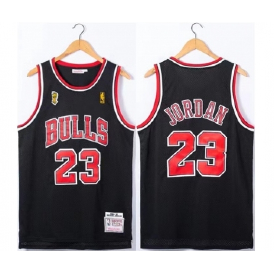 Men's Chicago Bulls #23 Michael Jordan Red 1996-97 Throwback Champions Stitched Jersey - Ujersey