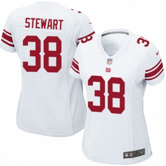 Women's Nike New York Giants #38 Jonathan Stewart Game White NFL Jersey - Ujersey