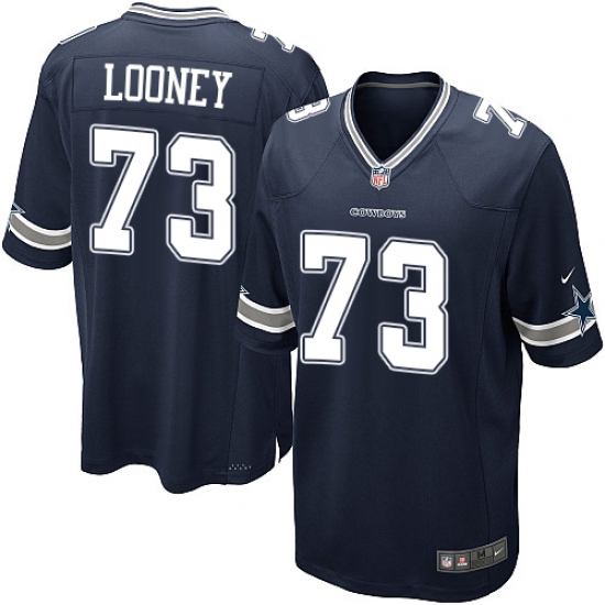 Men's Nike Dallas Cowboys #73 Joe Looney Game Navy Blue Team Color NFL Jersey - Ujersey