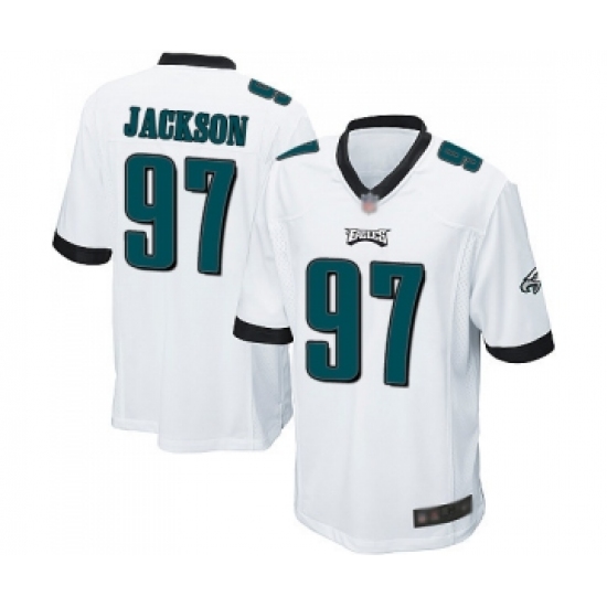 Men's Philadelphia Eagles #97 Malik Jackson Game White Football Jersey - Ujersey