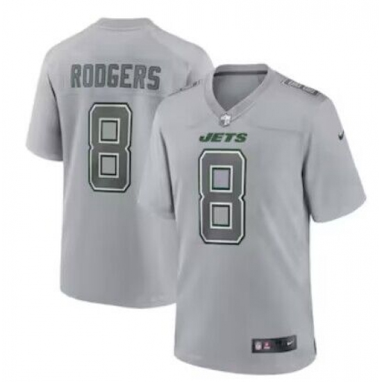 Men's New York Jets #8 Aaron Rodgers Gray 2023 Vapor Untouchable Stitched Nike Limited Jersey - Ujersey