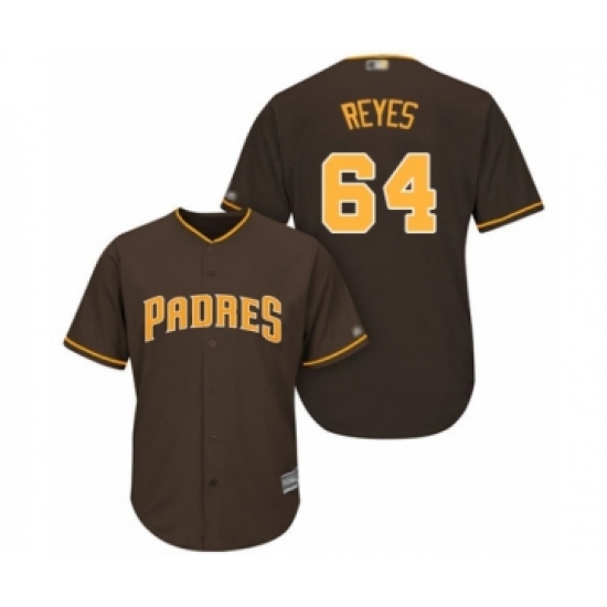Youth San Diego Padres #64 Gerardo Reyes Authentic Brown Alternate Cool Base Baseball Player Jersey - Ujersey