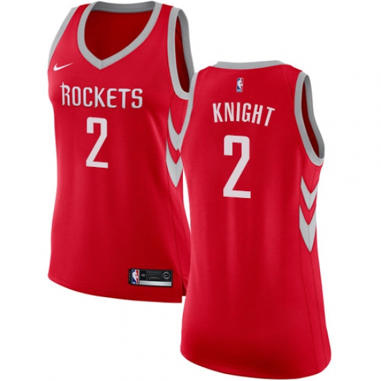 Women's Nike Houston Rockets #2 Brandon Knight Swingman Red NBA Jersey - Icon Edition - Ujersey