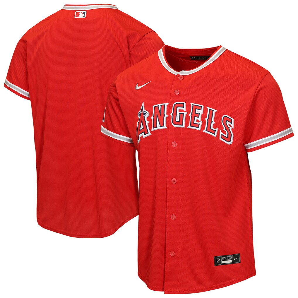 Youth Los Angeles Angels Nike Red Alternate Stadium Jersey
