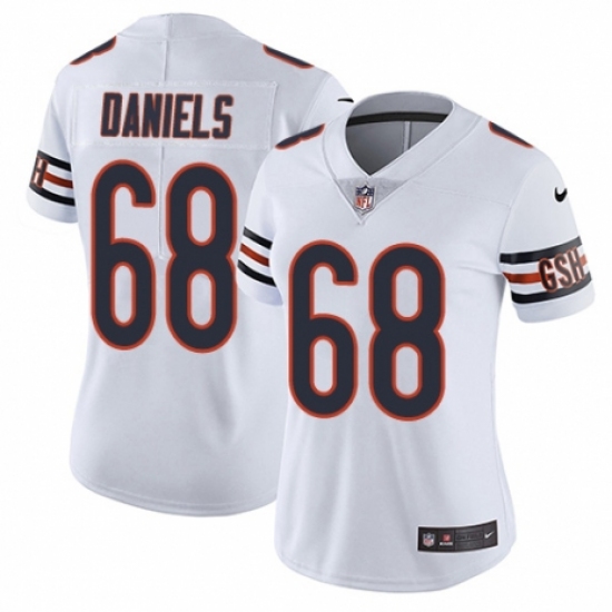 Women's Nike Chicago Bears #68 James Daniels White Vapor Untouchable Limited Player NFL Jersey - Ujersey
