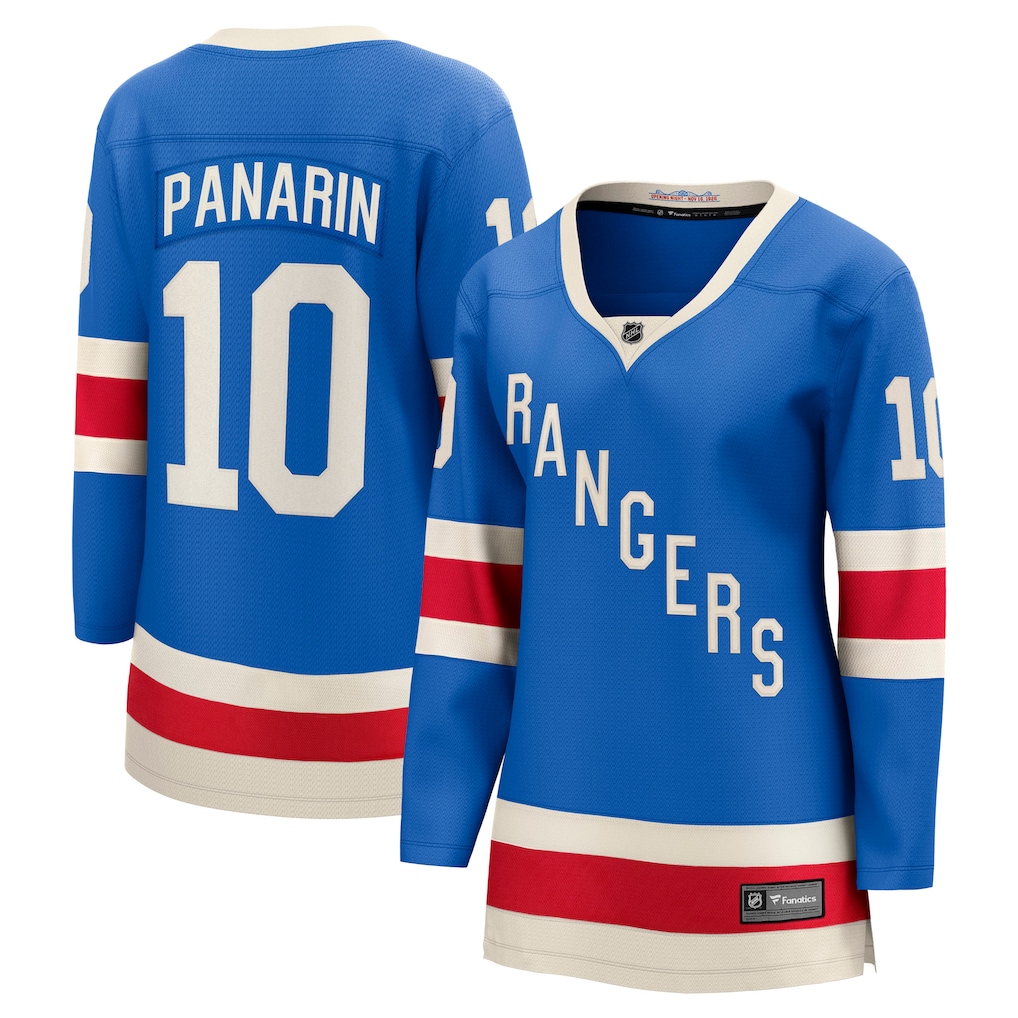 Women's New York Rangers Artemi Panarin Fanatics Blue Centennial Breakaway Jersey - Ujersey