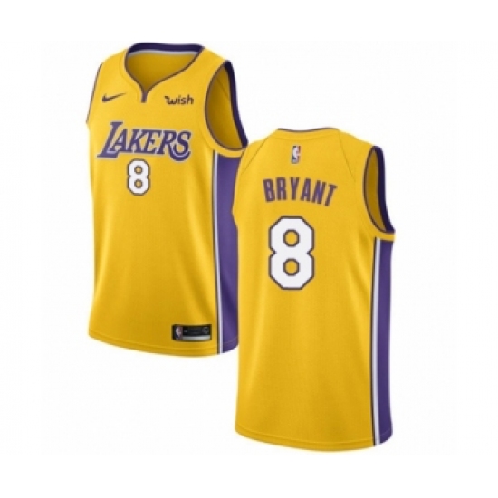 Youth Los Angeles Lakers #8 Kobe Bryant Swingman Gold Home Basketball Jersey - Icon Edition - Ujersey