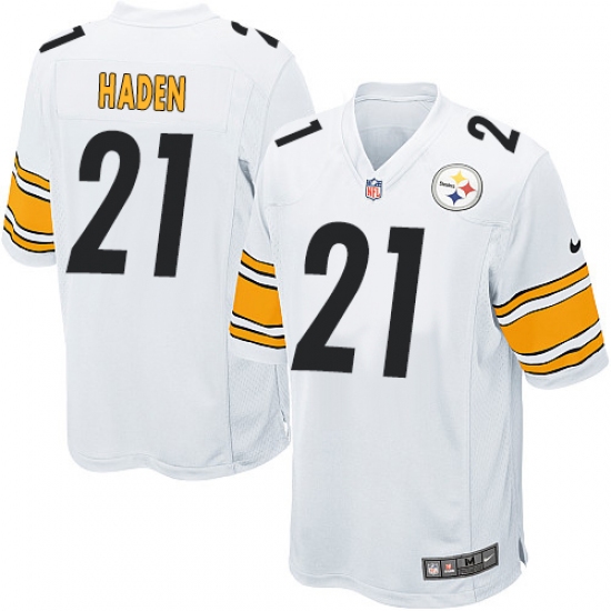 Men's Nike Pittsburgh Steelers #21 Joe Haden Game White NFL Jersey - Ujersey